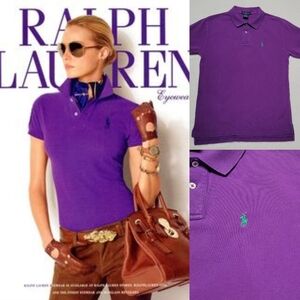 Polo Ralph Lauren Vintage 90s Iconic Classic Fit Cotton Mesh Polo Shirt M
